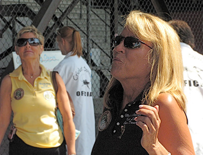 Indiana's First Lady Cheri Herman Daniels spitting frozen crickets